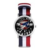 ZMYAPQO Puerto Rican American Flag Puerto Rico Watches for Men