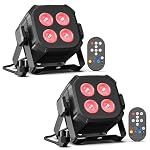 Rtktoup – Rtktoup 2PCS RGBW LED Par Scheinwerfer, 40W LED Bühnenlicht 