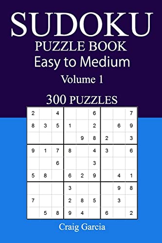 300 Easy to Medium Sudoku Puzzle Book