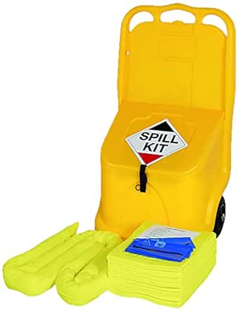 60ltr Chemical Spill Kit in Plastic Wheeled Locker : Amazon.co.uk ...