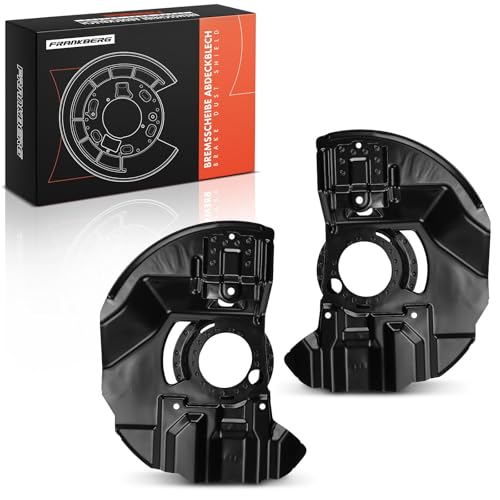 Image of Frankberg 2x Brake Dust Shield Cover Front Left Right Compatible with 3 Series E46 316-328 1.6L-2.8L 1998-2005 3 Series Cabriolet E46 318-325 2.0L-2.5L 2000-2007 Replace# 34116750129