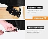 Dokon Garden Stacking Chair Covers Waterproof Heavy Duty Oxford Fabric Garden Chair Covers with Air Vents Windproof Anti-UV Patio Stackable Chairs Cover, Outdoor Chairs Cover (65x75x80/120cm) - Image 5