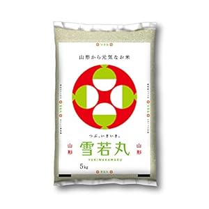 ミツハシ 【精米】 山形県産雪若丸 5kg 令和6年産" 