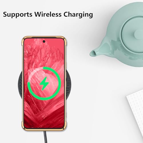 Coque Google Pixel 8a avec protection caméra antichoc motif cœur rose - 4