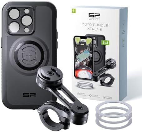 SP CONNECT Moto Bundle Xtreme | SPC+ | Halterung kompatibel mit iPhone 14 Pro | Handyhalterung für Motorrad | Handyhalter Smartphone | Zubehör für Motorroller