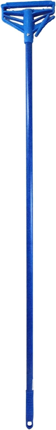 Mop Handle, 60", Fiberglass, Blue