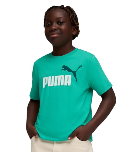 Image of Puma Boy Cotton Solid Regular Fit Tees