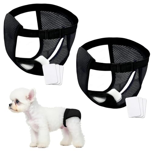 3-Pack Mesh Dog Period Pants for Female Dogs, Breathable Sanitary Pants for In Heat