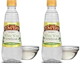 Pompeian Gourmet White Wine Vinegar, Bright & Fresh Flavor, Perfect for Salad Dressings, Shellfish & Sauces, 16 FL. OZ. (Pack of 2)