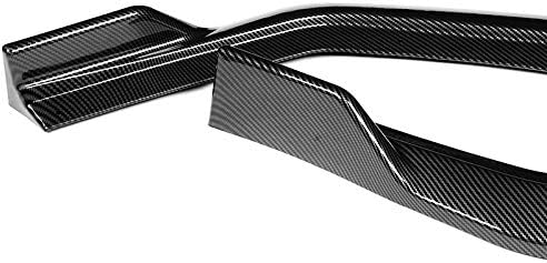 3PCS Front Bumper Lip Kit fit for compatible with 2018-2023 Ford Mustang, GT-Style Splitter Trim Protection Spoiler, Air-Dam-Chin-Diffuser (Carbon Look)