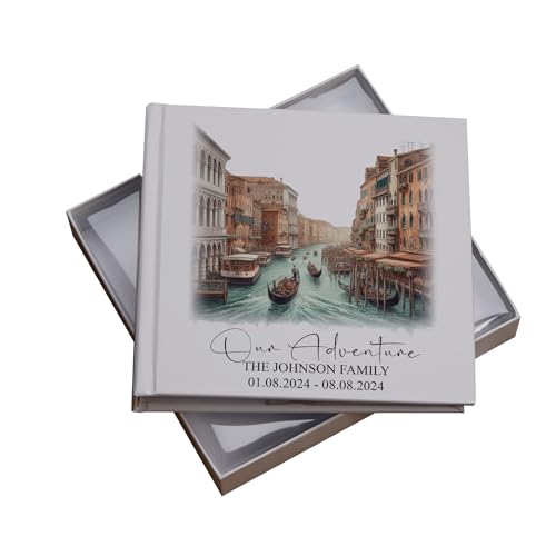 Image of Personalised Venice Holiday Memory Adventure Photo Albums (Venice-Canals)