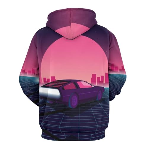 Voiture du crépuscule sweats à capuche pull unisexe chaud taille S - 3