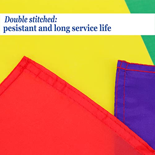 Progress Pride Flag 3X5 Outdoor Rainbow Gay Flags Vibrant Colors Rainbow Flag 100% Polyester Fiber With 2 Brass Grommets #TOP2