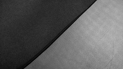 2mm Textured Rubber Neoprene Fabric, Shark Skin Wetsuit Fabric, Aquatic Material, Medical & Marine Grade (Black, 2' x 4')