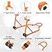Motorcycle Stand Lift, 850lbs Front Rear Stand Lift Stand, Universal Paddock Lift Stand, Front Wheel Fork Stand, Rear U+L Fork Swingarm Spool Stand, for Parking, Maintenance, Cleaning