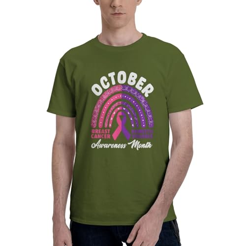 Dzgttr Protect Women Men‘s 100% Cotton T-Shirt Lightweight Breathable Crewneck Tee Moss Green Xx-Large