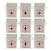Produktbild BESPORTBLE 20 stücke 14x10 cm Rotes Kreuz Kordelzug Baumwolle Musselin Taschen Hochzeitsfestbevorzugung Taschen Recovery Kit Taschen Überleben Kit Taschen
