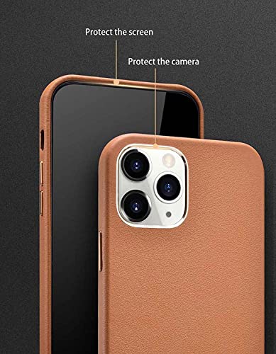 Étui cuir iPhone 13 marron pour protection quotidienne chic - 4