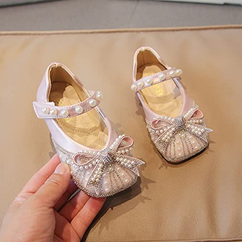Kids Girls Dress Pumps Glitter Sequins Princess Low Heels Mary Jane Party Dance Shoes Rhinestone Sandals3