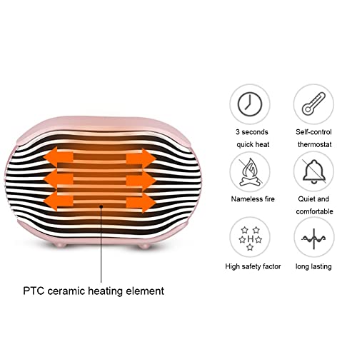 Elektrische ventilatorkachel Huishoudelijke verstelbare verwarmingsventilator Energiebesparende snelle verwarming Constante temperatuur voor thuiskantoor - Afbeelding 6