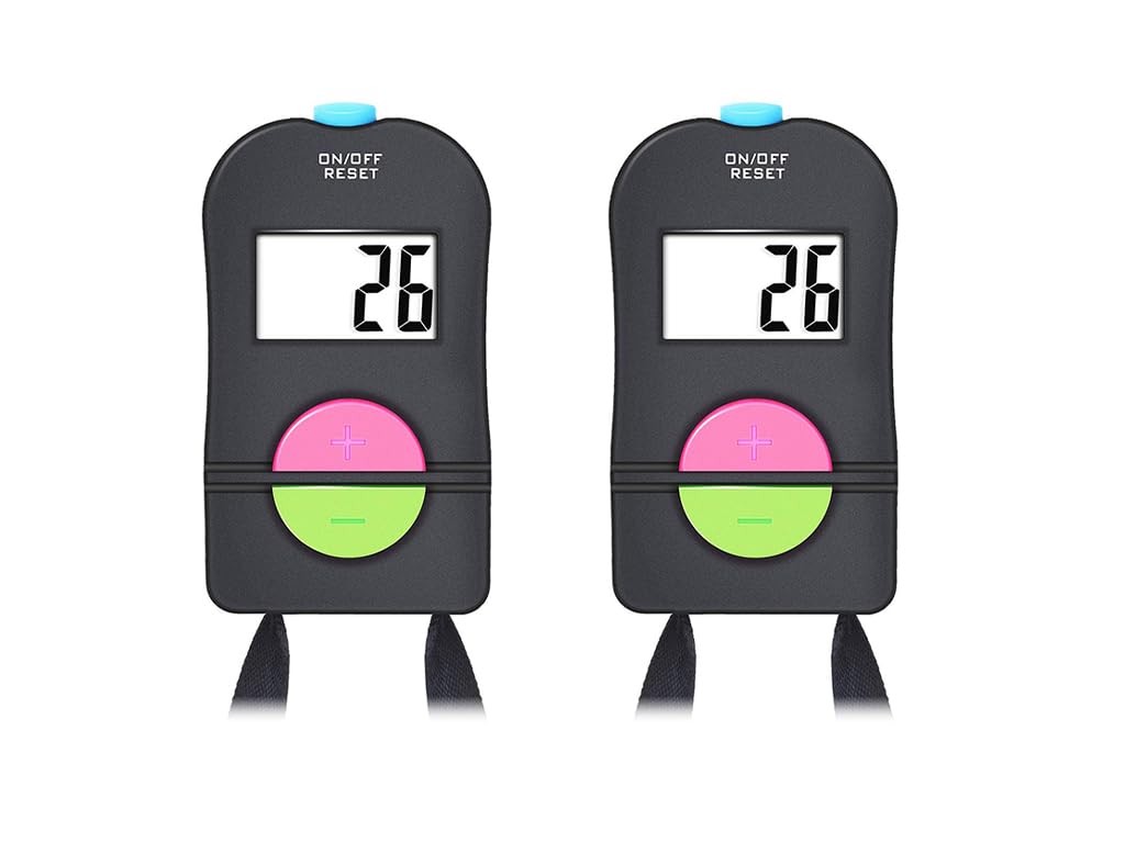 Contatore Digitale Manuale Elettronico Clicker 2 Pz per Golf Corsa Nuoto Competizioni