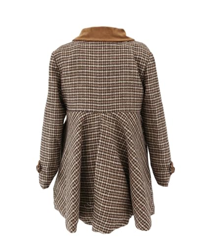 Manteau et béret pied-de-poule pour fille vêtement chaud hiver enfants SIRRI