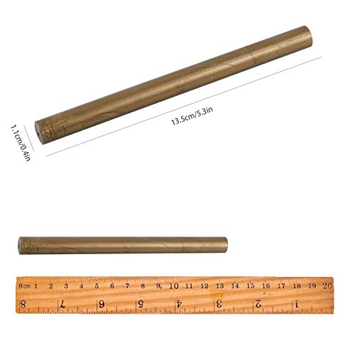 CRASPIRE 20 Stück Klebepistole Siegel Wachsstifte 11mm Für Vintage Wachs Siegelstempel Und Brief Einladungskarten Weinflasche Geschenkpaket Dekoration (Bronze)