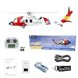 FLYWING MH-60T Jayhawk Scale Helicopter RTF 470size LED Light ACE Flight Control MH60T rc Helicopter Adults MH60 T Jayhawk flywing rc Helicopter one-Click Return Fly Wing GPS Helicopter MH-60