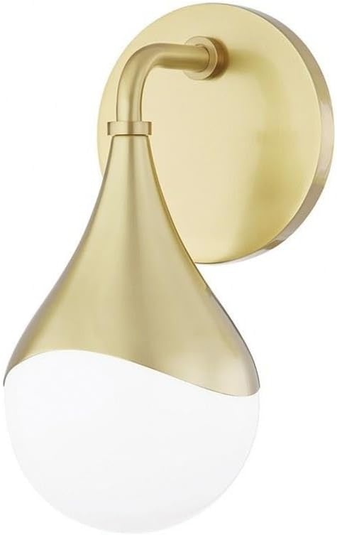 Mitzi H416301-AGB Ariana - 1 Light Bath and Vanity 9.5 inches Tall and 4.75 inches Wide - Aged Brass