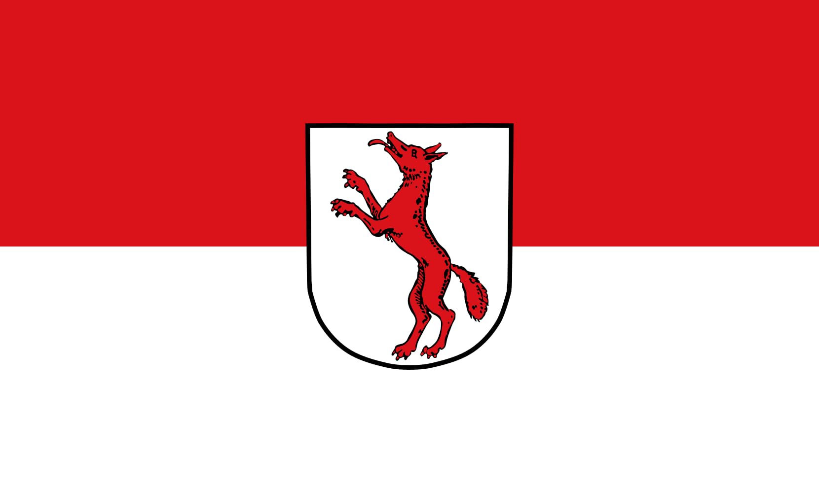 Drapeau paysage Rennertshofen M pavillon grand format 1.35m² pour mât de mairie