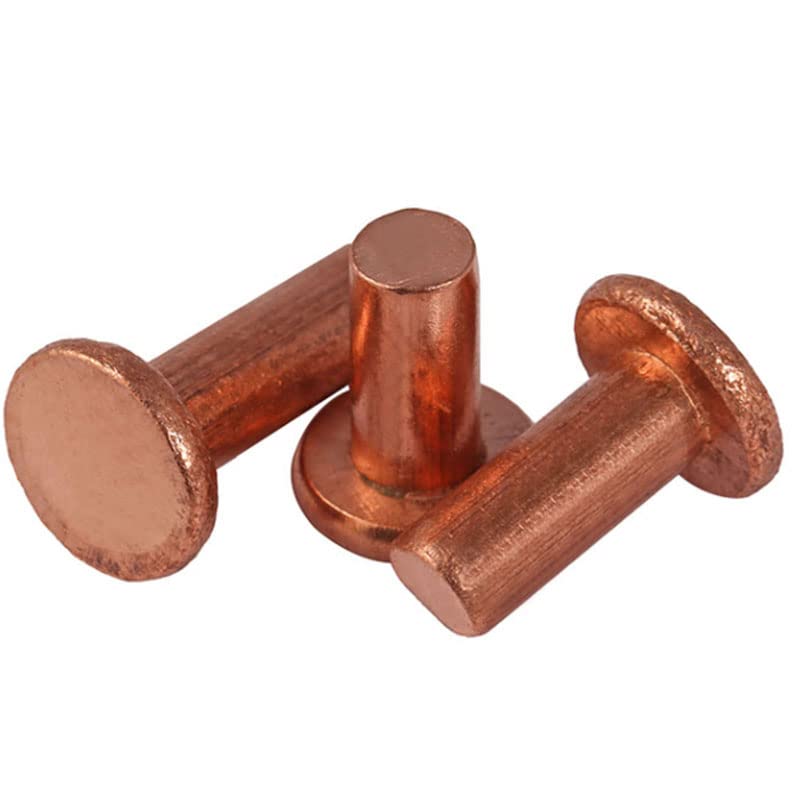 Dadi per rivetti in rame massiccio a testa piatta svasata M8 8mm dadi inserti-M8X30mm,10pcs