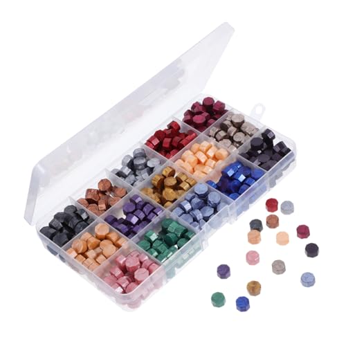 Perles de cire à cacheter UKCOCO : kit de 375 pièces pour sceau de mariage