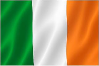 Ireland Flag, Flag 90 cm x 150 cm, Large Flag with Pole Loop and Laces for Fastening, Light Flag, Flag for Sports, Football, Buildings (Ireland 1pc)