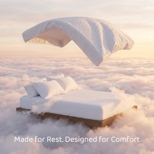 Image of PAULATO BY GA.I.CO Full Size Waterproof Mattress Protector - Quilted Fitted Mattress Cover, 100% Waterproof, Breathable Polyester, Deep Pocket Bed Protector (Full)