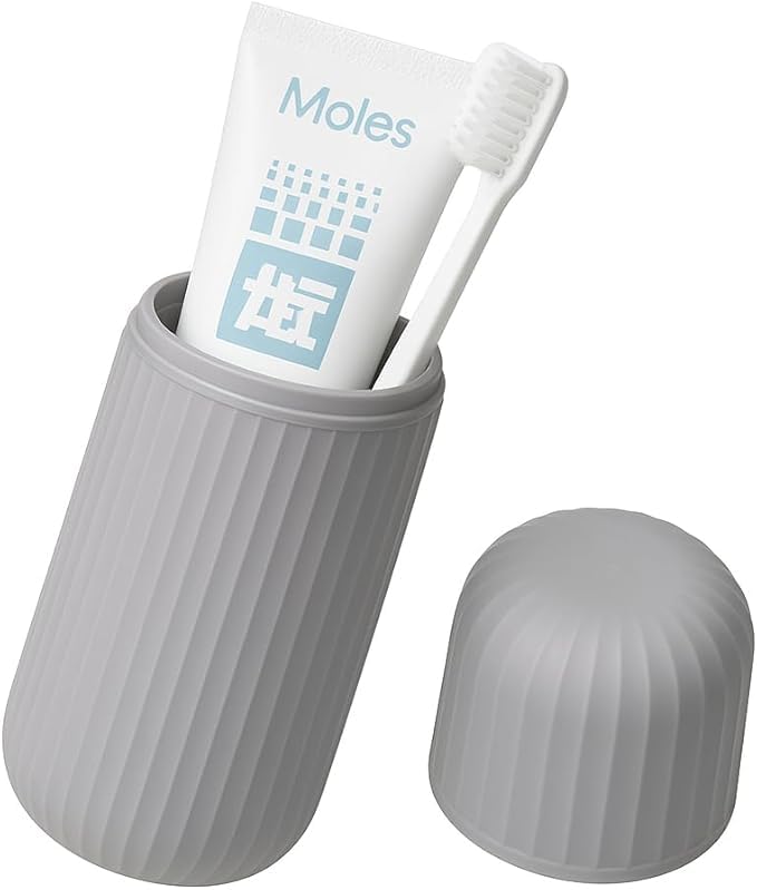 Estojo Porta Escova e Pasta de Dentes Portátil para Viagem e Higiene Oral