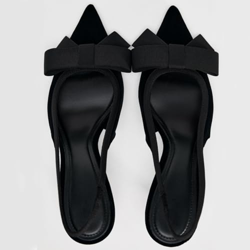 Fashion Womens Bow Slingback Pumps4