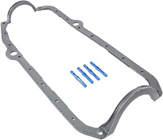 JEGS One-Piece Oil Pan Gasket | Fits 1975-1985 Small Block Chevy Engines | Washable & Reusable