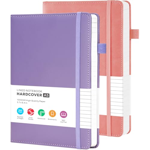 Carnet A5 papier 100g rigide cuir notes fournitures de bureau