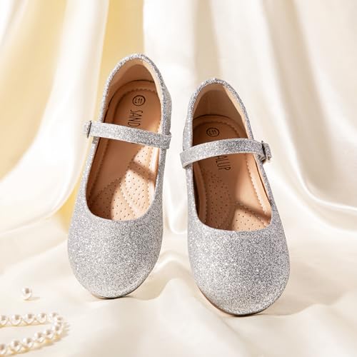 SANDALUP Girls Dress Shoes - Mary Jane Ballet Flats for Girls Wedding Party School Church3