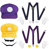 【Matériaux de haute qualité】Le déguisé cosplay super brothers est fabriqué en fibres de polyester de haute qualité qui sont douces et agréables à porter. La barbe est en fibres synthétiques avec une bande autocollante qui est douce sur la peau et facile à utiliser. Il peut être utilisé après avoir déchiré le sol.