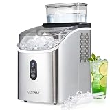 COSTWAY Macchina Ghiaccio, 15 kg/24 H, Ice Maker da Tavolo (Argento)