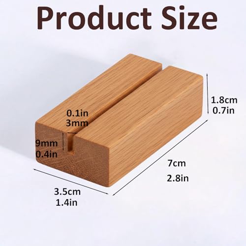 GIYAWA 18Pcs Wood Place Card Holders, Wedding Reception Place Name Displays, Photo and Number Stands for Home Party Banquet Table Seating Decor by GIYAWA - Image 2