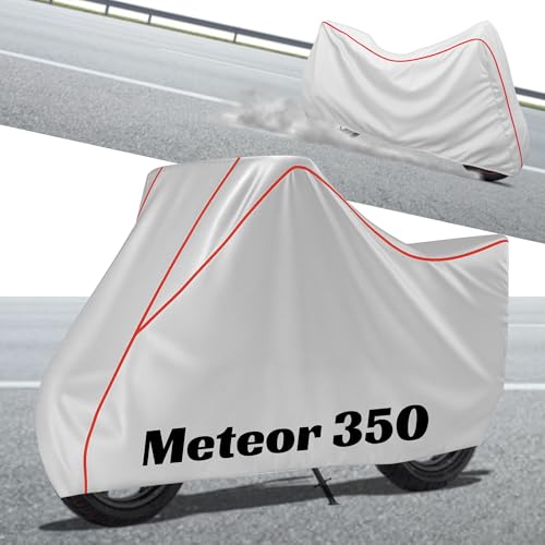 Image of Stylish Water Resistant Bike Body Cover Compatible with Meteor 350 & All Models | UV Protection, Dustproof, Heat Resistant, Two Wheeler | New All Weather Protection, Dust & Rain
