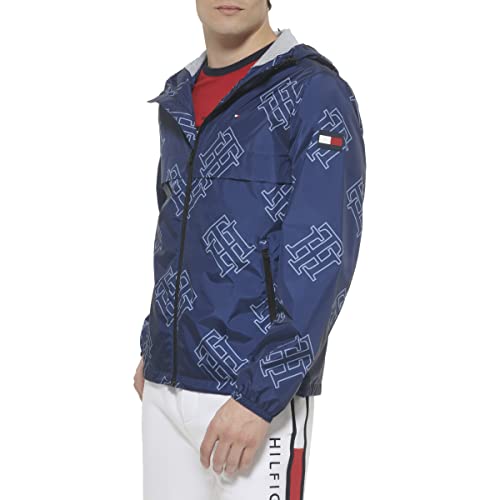 Image of Tommy Hilfiger Men's Simple Hooded Rain Jacket