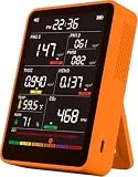 16-in-1 Indoor Air Quality Monitor, High-Precision Multi-Parameter Smart Air Quality Tester with HD Real-Time Color Screen, Portable Air Quality Monitor for Home, Office, Cars, School, Bedroom