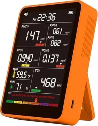 16-in-1 Indoor Air Quality Monitor with HD Color Screen