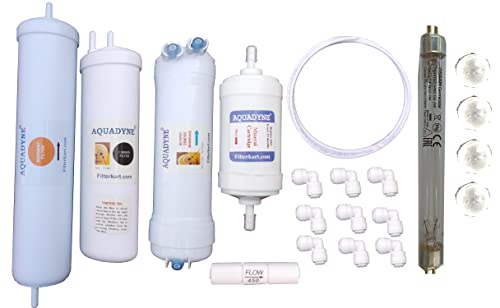 Aquadyne RO Service kit for Aquasure Smart Plus RO + UV + MTDS with Tele and Video Guided Installation Support, 1 Set, White