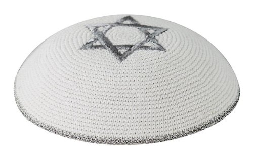 Image of Zion Judaica Quality Knit Kippahs Bulk Packs Knitted Kippot and Single Hand-Knit Kippas Kipa Clips Included