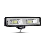 Cápsulas LED de alto rendimiento: copa reflectora de ángulo amplio y profundo, fuente de luz de inundación difusa de gran ángulo efectiva para cubrir un rango más amplio, le permite ver fácilmente los alrededores en cualquier lugar, hace que su vehículo todo terreno se vea genial.