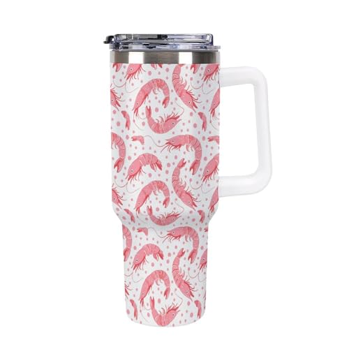 Taza de coche de langosta de 40 oz para evitar derrames y asegurar tu hidratación diaria